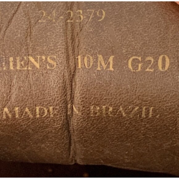 Johnston & Murphy Vaughn Full Grain Leather Wingtip Oxford Shoes Navy Size 10M - Picture 8 of 10